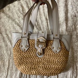 MICHAEL Michael Kors leather/woven handbag